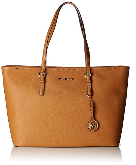 michael kors damen jet set travel schultertasche|michael kors saffiano tote.